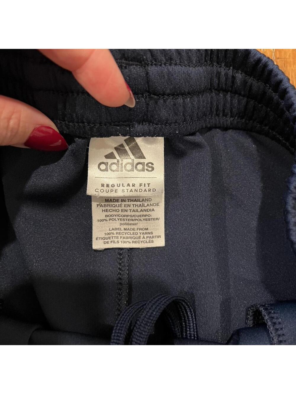 Vintage Adidas Navy Stripe Athletic Shorts - Picture 8 of 8